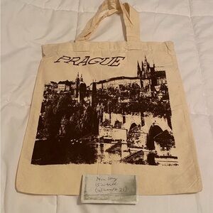 Prague Canvas Tote Bag